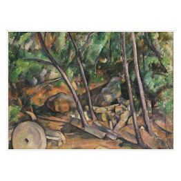 Paul Cézanne "Kamień w parku Chateau Noir" - reprodukcja