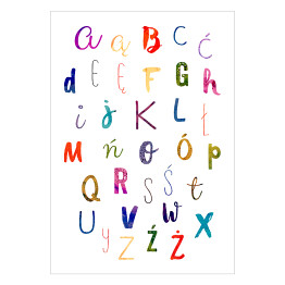 Plakat samoprzylepny Kolorowy alfabet 
