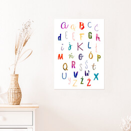 Plakat Kolorowy alfabet 