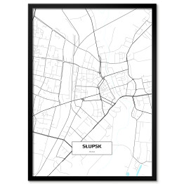 Plakat w ramie Mapa Słupska 