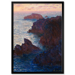 Obraz klasyczny Claude Monet "Skały w Belle-Ile, Port-Domois" - reprodukcja