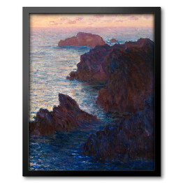 Obraz w ramie Claude Monet "Skały w Belle-Ile, Port-Domois" - reprodukcja