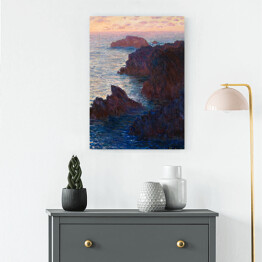 Obraz na płótnie Claude Monet "Skały w Belle-Ile, Port-Domois" - reprodukcja