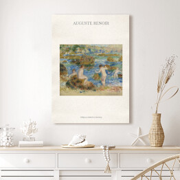 Obraz na płótnie Auguste Renoir "Chłopcy w skałach w Guernsey" - reprodukcja z napisem. Plakat z passe partout