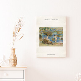 Obraz na płótnie Auguste Renoir "Chłopcy w skałach w Guernsey" - reprodukcja z napisem. Plakat z passe partout