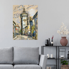Plakat Paul Signac Dzwonnica w Viviers. Reprodukcja