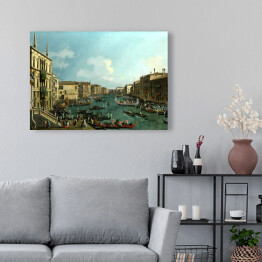 Obraz na płótnie Canaletto "Regatta on the Canale Grande"