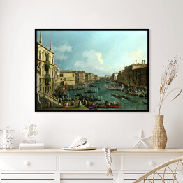 Plakat w ramie Canaletto "Regatta on the Canale Grande"