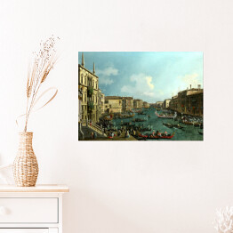 Plakat samoprzylepny Canaletto "Regatta on the Canale Grande"