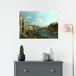 Plakat samoprzylepny Canaletto "Regatta on the Canale Grande"