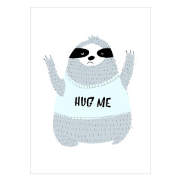 Plakat samoprzylepny Ilustracja - "Hug me"