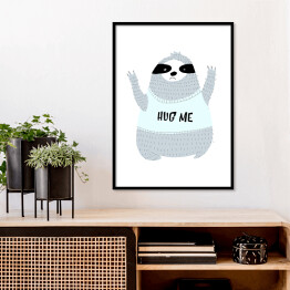 Plakat w ramie Ilustracja - "Hug me"