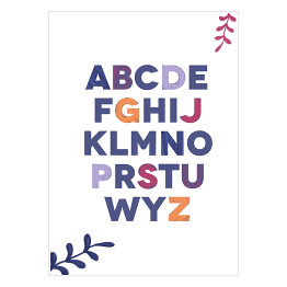 Plakat Zwierzątka - kolorowy alfabet