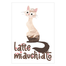 Ilustracja - latte miauchiato