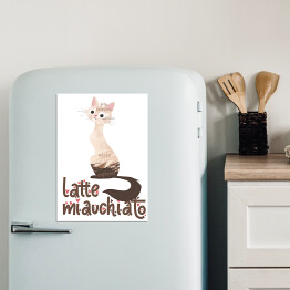 Magnes dekoracyjny Ilustracja - latte miauchiato