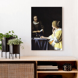 Obraz na płótnie Jan Vermeer Kobieta i służąca Reprodukcja