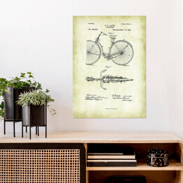 Plakat samoprzylepny E. G. Latta - patenty na rycinach vintage