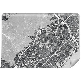 Fototapeta samoprzylepna Barcelona - mapa