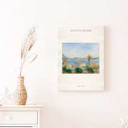 Obraz na płótnie Auguste Renoir "Tamaris, Francja" - reprodukcja z napisem. Plakat z passe partout