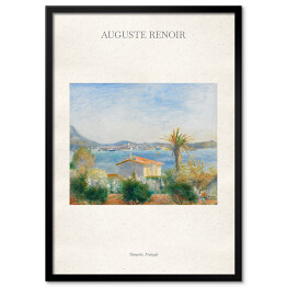 Obraz klasyczny Auguste Renoir "Tamaris, Francja" - reprodukcja z napisem. Plakat z passe partout
