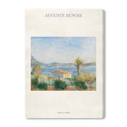 Obraz na płótnie Auguste Renoir "Tamaris, Francja" - reprodukcja z napisem. Plakat z passe partout