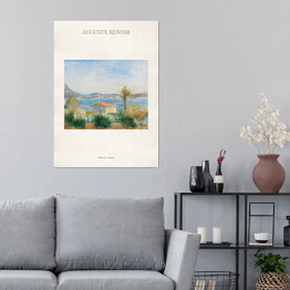 Plakat Auguste Renoir "Tamaris, Francja" - reprodukcja z napisem. Plakat z passe partout