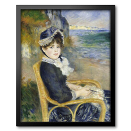 Obraz w ramie Auguste Renoir "Kobieta siedząca nad morzem" - reprodukcja