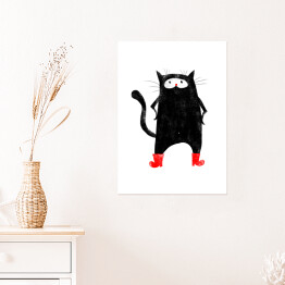Plakat Bajkowe grafiki - Kot w butach