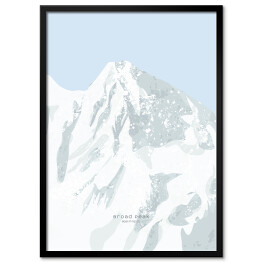 Plakat w ramie Broad Peak - szczyty górskie