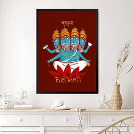 Obraz w ramie Brahma - mitologia hinduska