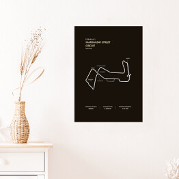 Plakat Marina Bay Street Circuit - Tory wyścigowe Formuły 1