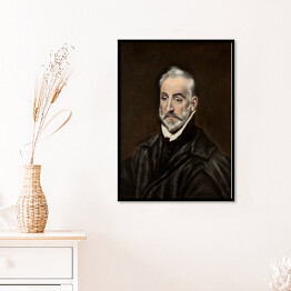 Plakat w ramie El Greco "Portret Antonio de Covarrubias" - reprodukcja