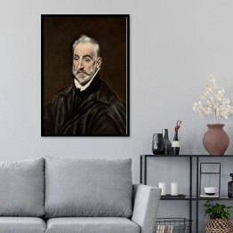 Plakat w ramie El Greco "Portret Antonio de Covarrubias" - reprodukcja