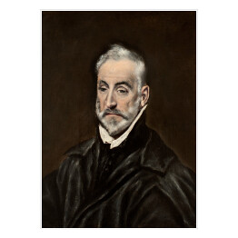 Plakat samoprzylepny El Greco "Portret Antonio de Covarrubias" - reprodukcja
