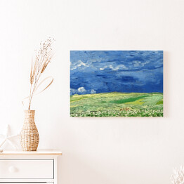 Obraz na płótnie Vincent van Gogh "Pole pszenicy pod burzowymi chmurami" Reprodukcja