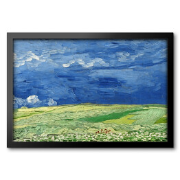 Obraz w ramie Vincent van Gogh "Pole pszenicy pod burzowymi chmurami" Reprodukcja