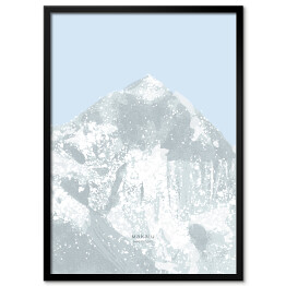 Plakat w ramie Makalu - szczyty górskie