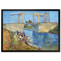 Plakat w ramie Vincent van Gogh "Most Langlois w Arles z piorącymi kobietami" Reprodukcja