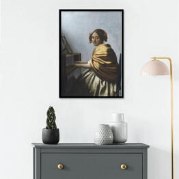 Plakat w ramie Jan Vermeer Młoda kobieta Reprodukcja obrazu