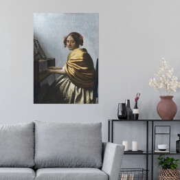 Plakat samoprzylepny Jan Vermeer Młoda kobieta Reprodukcja obrazu