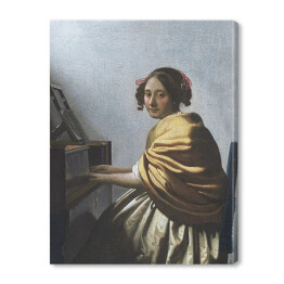 Obraz na płótnie Jan Vermeer Młoda kobieta Reprodukcja obrazu