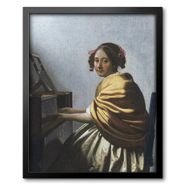 Obraz w ramie Jan Vermeer Młoda kobieta Reprodukcja obrazu
