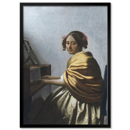 Plakat w ramie Jan Vermeer Młoda kobieta Reprodukcja obrazu
