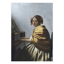Plakat Jan Vermeer Młoda kobieta Reprodukcja obrazu