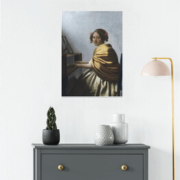 Plakat Jan Vermeer Młoda kobieta Reprodukcja obrazu