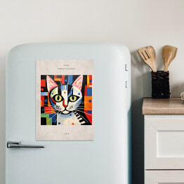 Magnes dekoracyjny Portret kota inspirowany sztuką - Pablo Picasso "Sen"