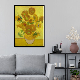 Plakat w ramie Vincent van Gogh "Słoneczniki" - reprodukcja
