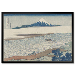 Plakat w ramie Hokusai Katsushika. Rzeka Jewel w prowincji Musashi. Reprodukcja