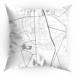 Poduszka Minimalistyczna mapa Suwałki