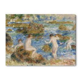 Obraz na płótnie Auguste Renoir "Chłopcy w skałach w Guernsey" - reprodukcja